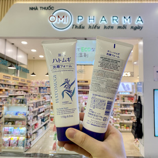 Sữa Rửa Mặt Dưỡng Ẩm & Làm Sáng Da REIHAKU Hatomugi The Facial Foam (170g)