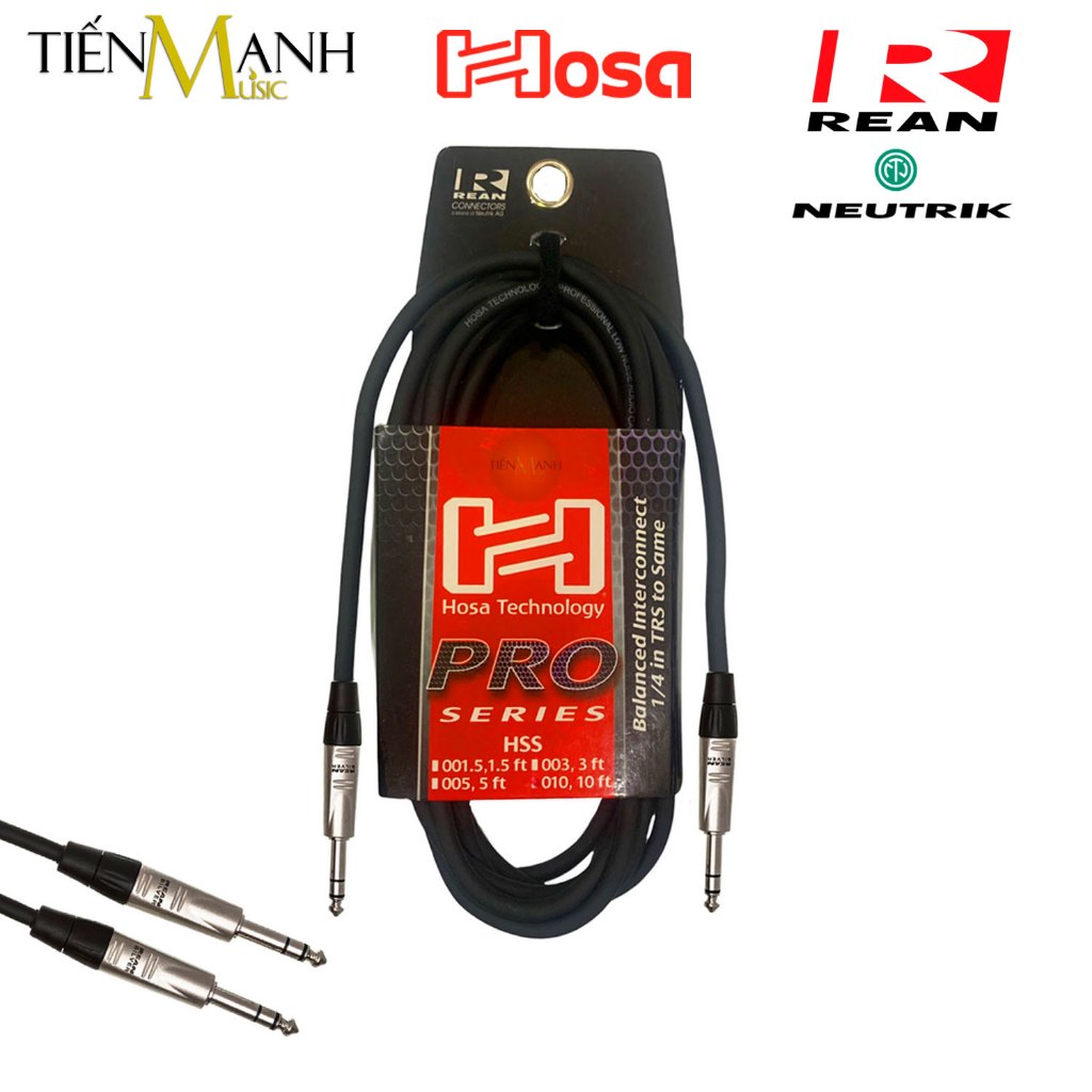 Rean NYS225L, 6.3mm TS (Mono) Jack Kabeldeel, Nikkel | New Line