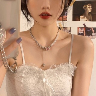 [🔥XƯỞNG SALE SẬP SÀN🔥] Vòng Cổ Bạc Nữ Đá Mặt Trăng Zircon Tua Rua Choker Trang Sức