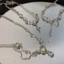 Vòng Cổ Bạc Nữ Đá Mặt Trăng Zircon Tua Rua Choker Trang Sức