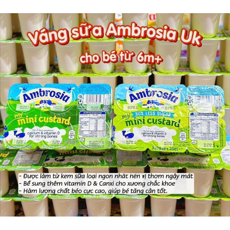 Váng sữa Ambrosia Anh lốc 6 hộp tibongstore