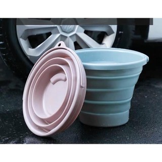 (freeship) Xô gấp gọn thông minh siêu bền, không lo vỡ loại lớn nhựa dẻo Du Lịch Gấp Gọn Xếp Gọn