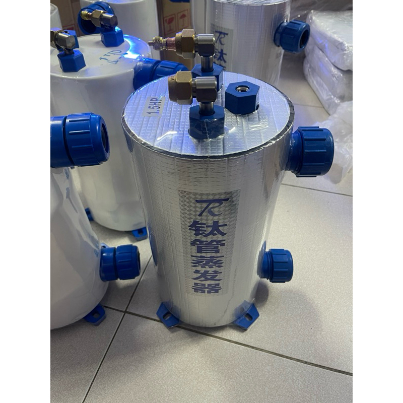 Ruột gà Titan, bầu lạnh titan trao đổi nhiệt 1.5 mã lực và bộ điều khiển 2 chiều – Titan 1.5 HP