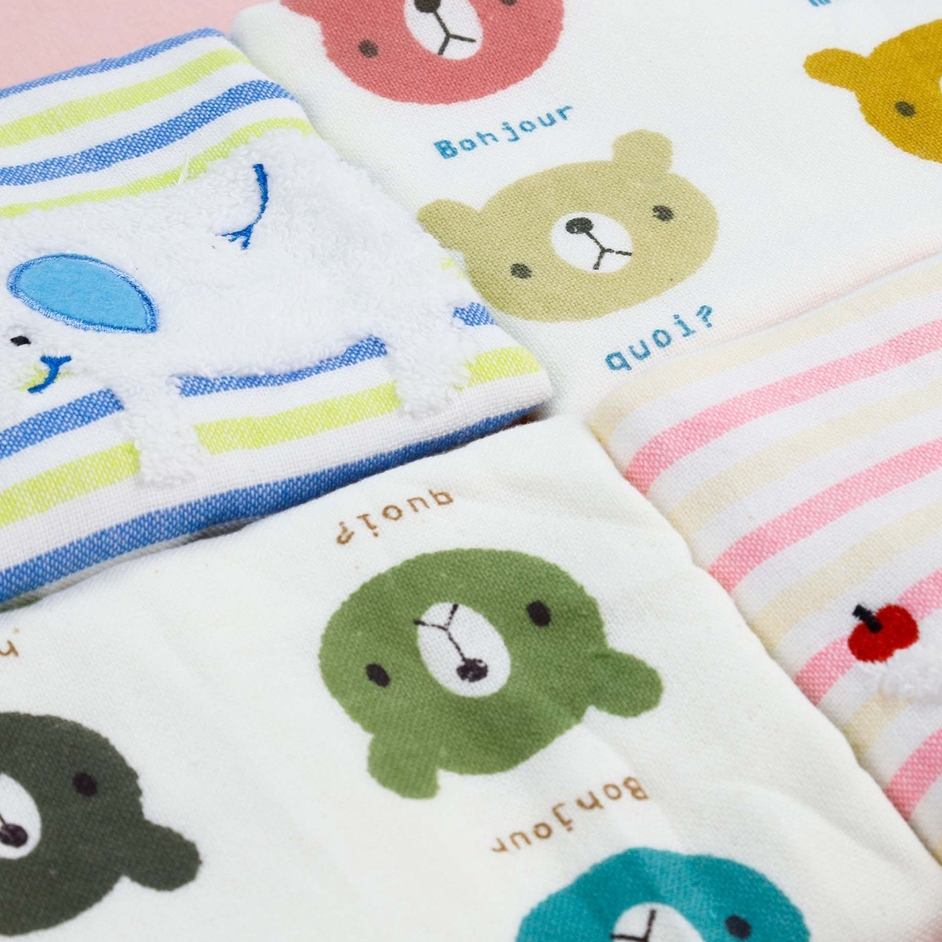 Khăn cotton 100% 2 lớp mềm mịn dày dặn - 25x50cm 35x35cm