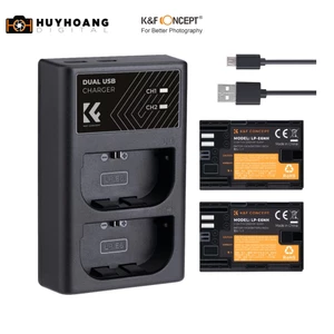 Pin máy ảnh K&F CONCEPT đủ loại | 2 Pin 1 Sạc