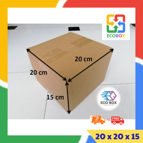 ECOBOX - 20x20x15 COMBO 50 hộp catton, bìa catton đóng gói hàng ...