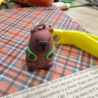 Móc khóa Capybara LINDO, Móc khóa Cute, Hot trend, Treo Balo, Cặp, Quà tặng xinh xắn