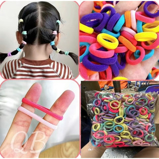 Túi 500 chun cột tóc trơn cho bé nhiều màu dễ thương.phụ kiện tóc