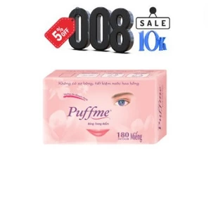Bông dưỡng da Puffme 180 miếng