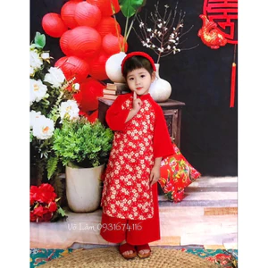 Áo dài cho bé nhiều phong cách