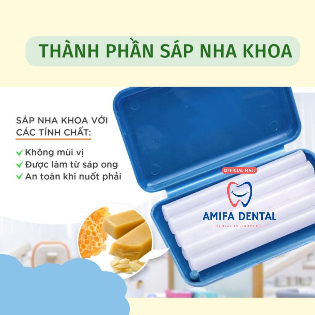Set 5 Sáp Nha Khoa, Sáp Chỉnh Nha Cho Người Niềng Răng, Sáp Giảm Đau Rát, Sáp Niềng Răng Chất Lượng