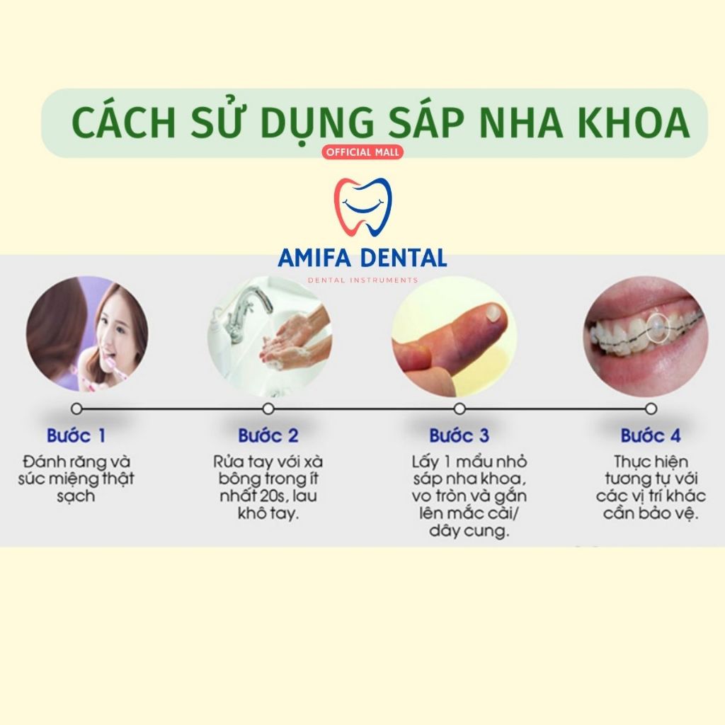Set 10 Sáp Cắt Sẵn, Sáp Chia Sẵn, Sáp Chỉnh Nha, Sáp Giảm Đau Niềng Răng, Sáp Nha Khoa Cắt Sẵn