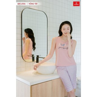 Đồ Bộ Nữ 𝐂𝐀𝐑𝐃𝐈𝐍𝐀 Chất Cotton Cao Cấp Quần Lửng Thô Áo Sát Nách  4BCL05