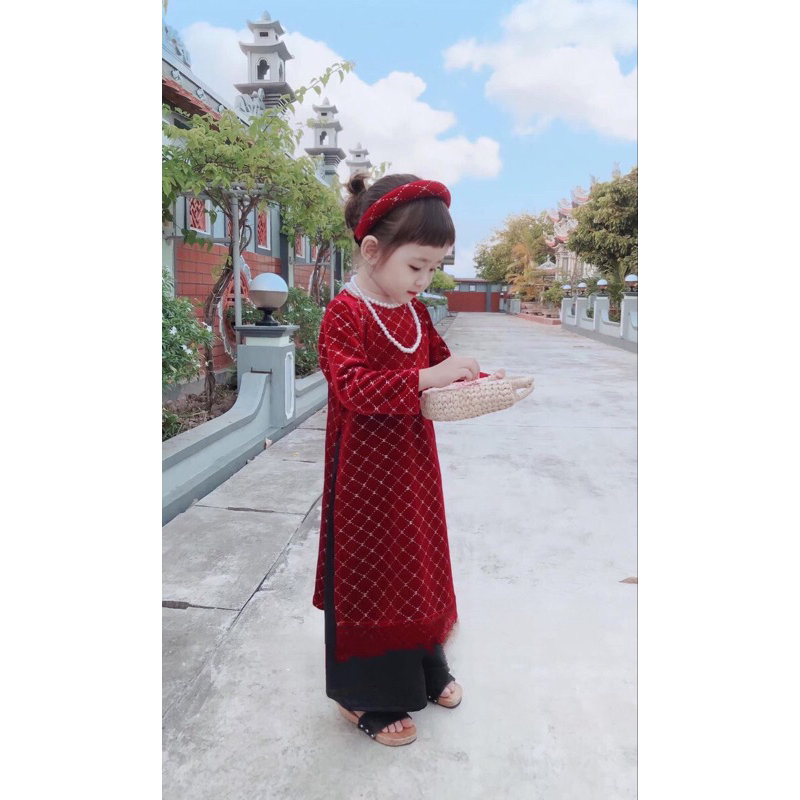 Áo dài cho bé nhiều phong cách