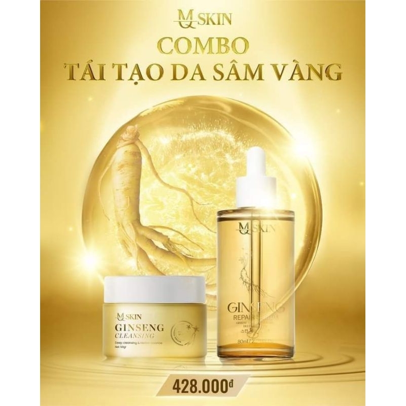 Combo Tái Tạo Da Sâm Vàng MQSKIN ( ko sưng - nhanh bong)