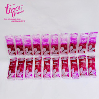 [MIX20X8ML]-Combo 20 gói nhuộm hoa mix 5 màu 8ml (cam, đỏ, hồng sen, xanh dương, xanh lá mạ)