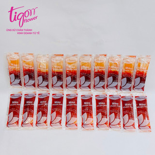 [MIX20X8ML]-Combo 20 gói nhuộm hoa mix 5 màu 8ml (cam, đỏ, hồng sen, xanh dương, xanh lá mạ)