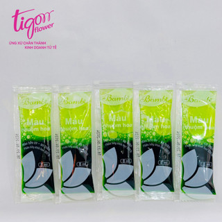 [MIX5X8ML] - Combo 5 gói nhuộm hoa mix 5 màu 8ml (cam, đỏ, hồng sen, xanh dương, xanh lá mạ)