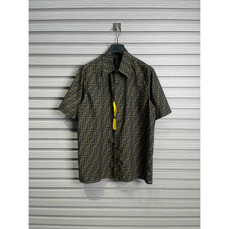 ⚡️[Hight Quality] Áo Sơ Mi F€ndi Logo Shirts - Điểm Nhấn Logo Phối Màu Sang Trọng - Nam Nữ Qccc Hottrend