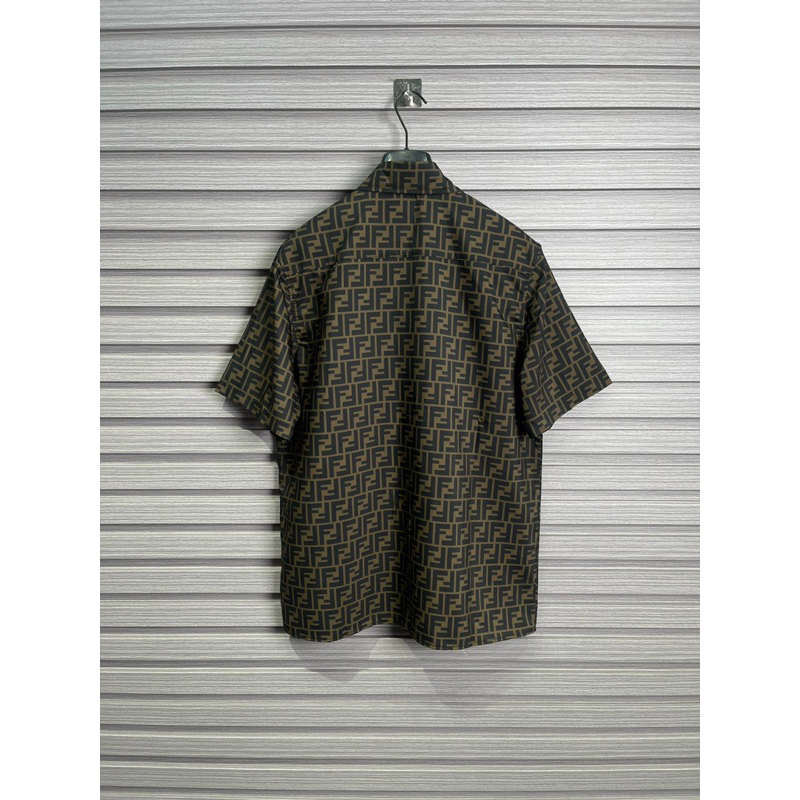 ⚡️[Hight Quality] Áo Sơ Mi F€ndi Logo Shirts - Điểm Nhấn Logo Phối Màu Sang Trọng - Nam Nữ Qccc Hottrend