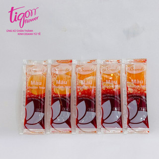 [MIX5X8ML] - Combo 5 gói nhuộm hoa mix 5 màu 8ml (cam, đỏ, hồng sen, xanh dương, xanh lá mạ)