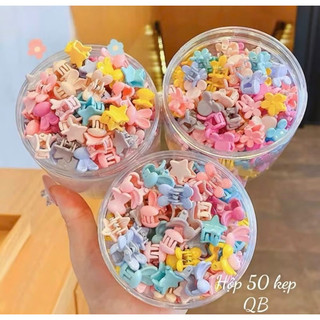 HỘP 50 CHIẾC KẸP TÓC CÀNG CUA MINI XINH CHO BÉ (MIX NHIỀU MẪU TRONG 1 HỘP) Phụ Kiện Tóc