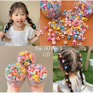 HỘP 50 CHIẾC KẸP TÓC CÀNG CUA MINI XINH CHO BÉ (MIX NHIỀU MẪU TRONG 1 HỘP) Phụ Kiện Tóc