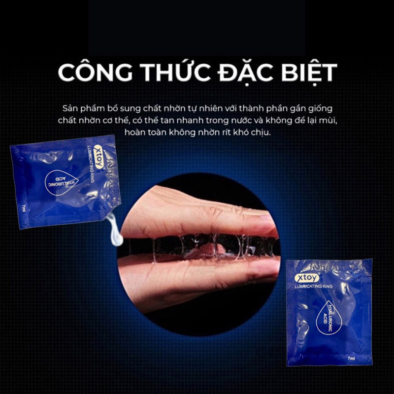 Ảnh Gel Bôi Trơn XTOY Gốc Nước,Dạng Gói Tiện Dụng 7ML Gel HA gốc nước GEMHOME 2