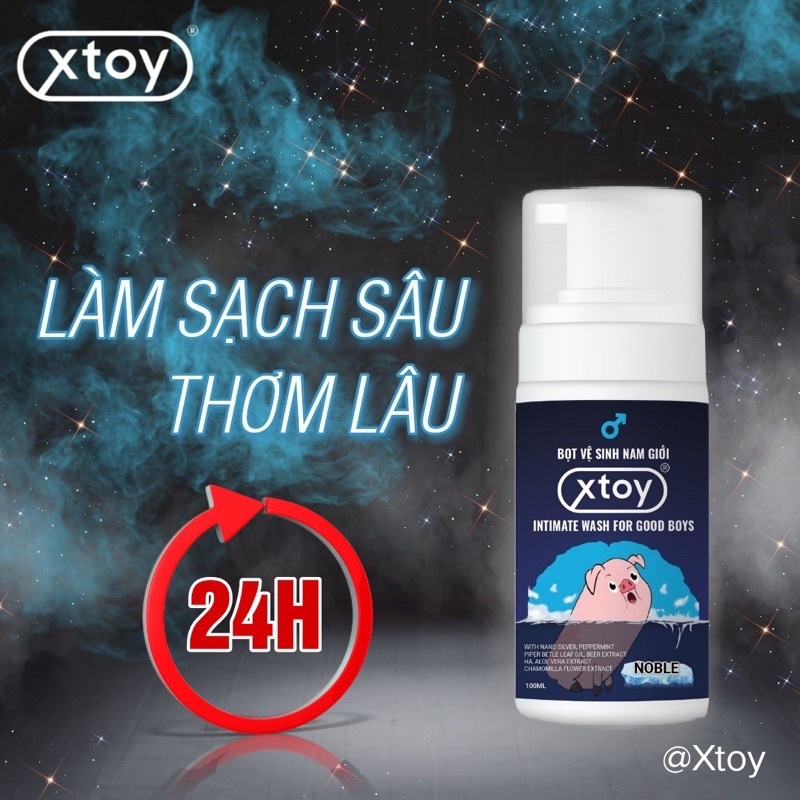 Ảnh Bọt vệ sinh nam giới Xtoy Dung dịch tạo bọt 100ml 2