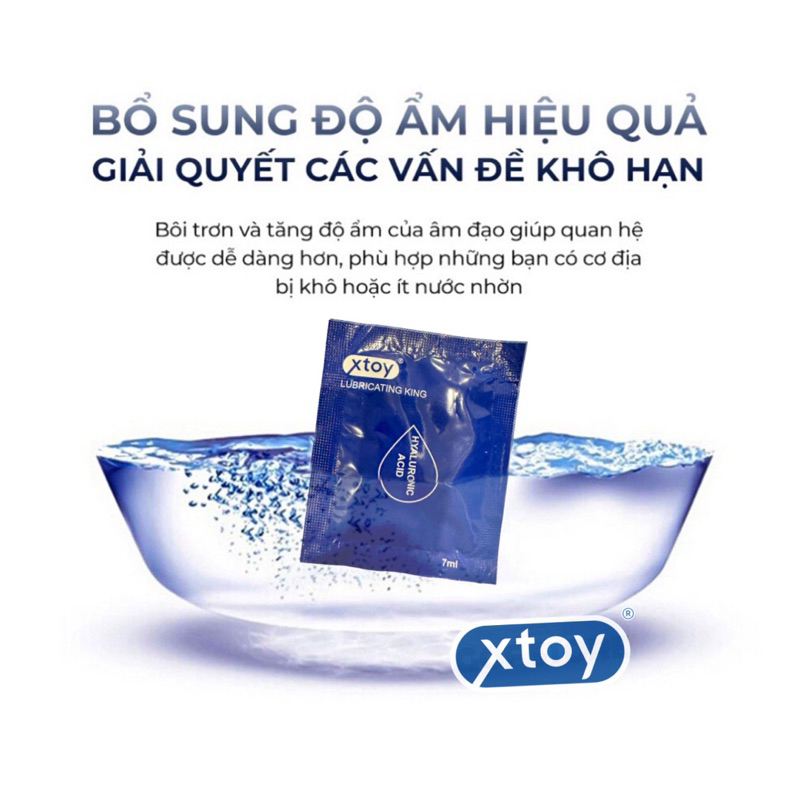 Ảnh Gel Bôi Trơn XTOY Gốc Nước,Dạng Gói Tiện Dụng 7ML Gel HA gốc nước GEMHOME 4