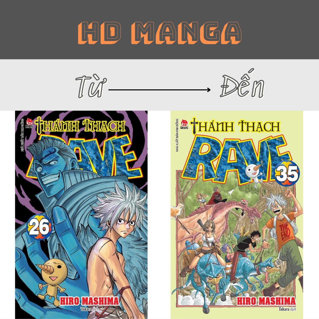 Truyện tranh - Thánh Thạch Rave - Tặng 01 Bookmark Plue - Lẻ 26 27 28 ...