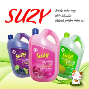 Nước rửa tay DIỆT KHUẨN SUZY 4L - thành phần HỮU CƠ, chất lượng NHẬT BẢN.