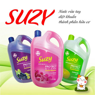 Nước rửa tay DIỆT KHUẨN SUZY 4L - thành phần HỮU CƠ, chất lượng NHẬT BẢN.