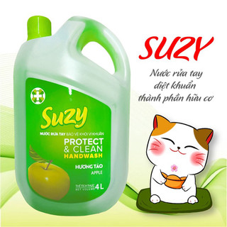 Nước rửa tay DIỆT KHUẨN SUZY 4L - thành phần HỮU CƠ, chất lượng NHẬT BẢN.