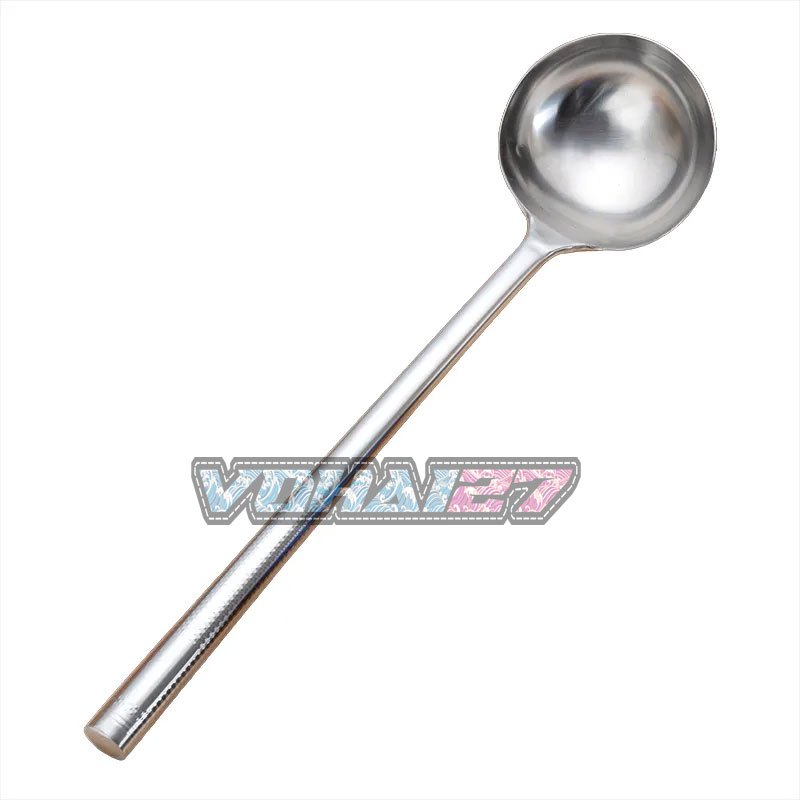 Vá thợ xào inox cao cấp size 8 - muôi xào inox cán inox