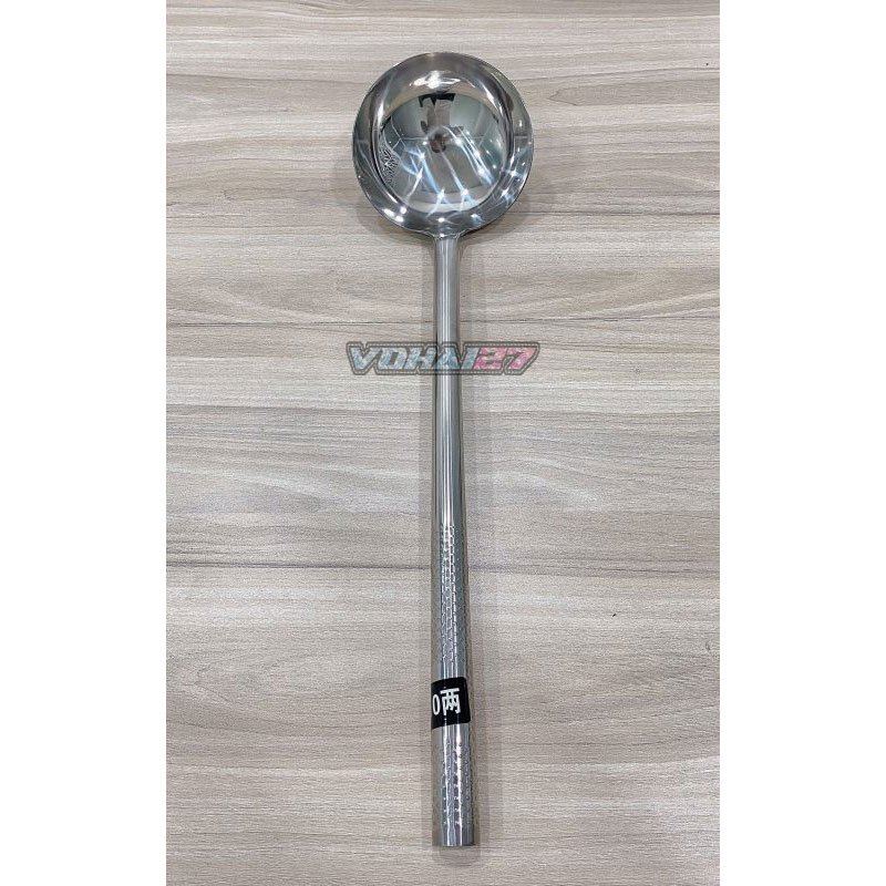 Vá thợ xào inox cao cấp size 8 - muôi xào inox cán inox