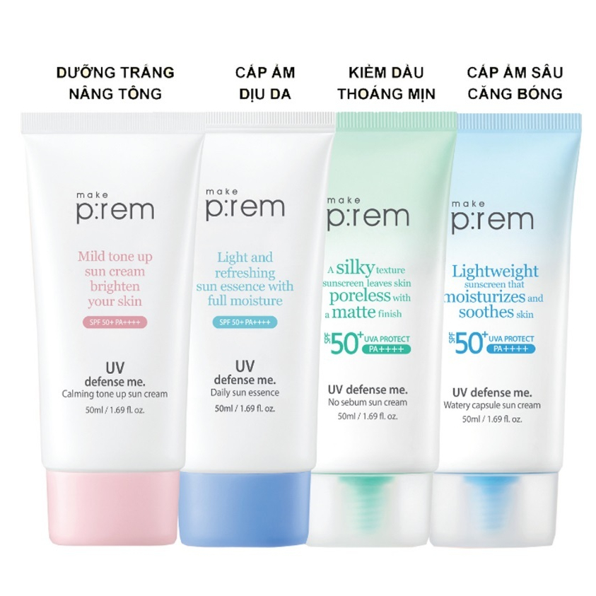 Kem chống nắng Make P:rem UV defense me Calming Cream 50ml ...