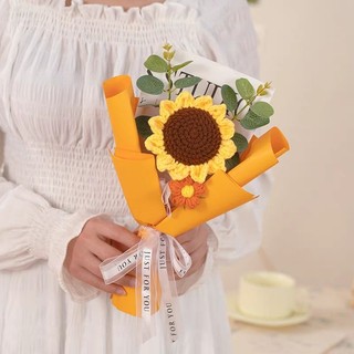 Bó hoa hướng dương len handmake