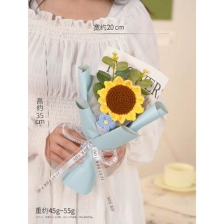 Bó hoa hướng dương len handmake