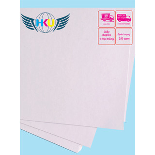 Combo 100 tờ 21x26 cm giấy duplex 250 gsm , giấy bìa lưng , giay lot ao thun