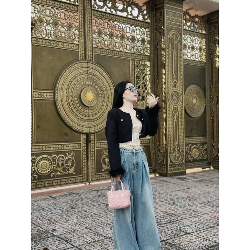 Túi Pra.da Thuê Trần Đeo Chéo Cầm Tay Đi làm Đi chơi