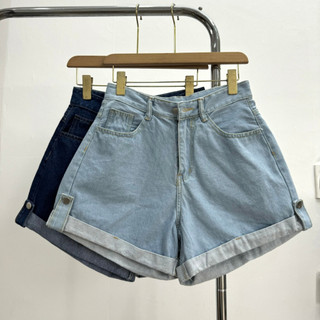 Quần Đùi Bò Nữ Bigsize Cô Nhỏ Lưng Cao Ống Rộng, Quần Jeans Big Size Lật Lai Tôn Dáng J2