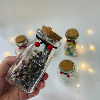 (Lọ 100ml+cherry nhỏ) Lọ ước, lọ chữa lành bằng thủy tinh xinh xắn làm quà tặng ý nghĩa
