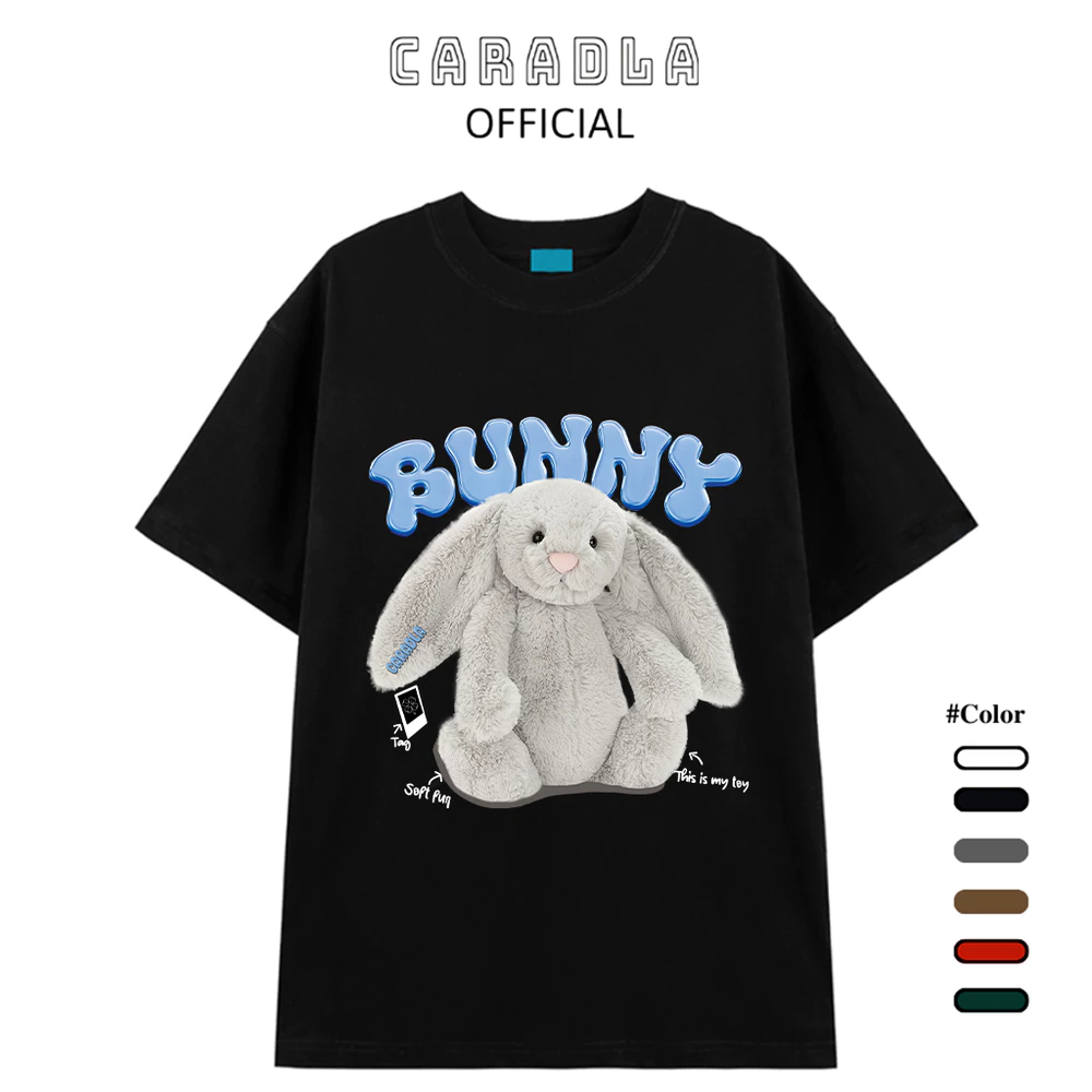 Áo Thun Unisex Tay Lỡ CARADLA Cotton Mềm Mịn Co Dãn Thoáng Mát Form Rộng