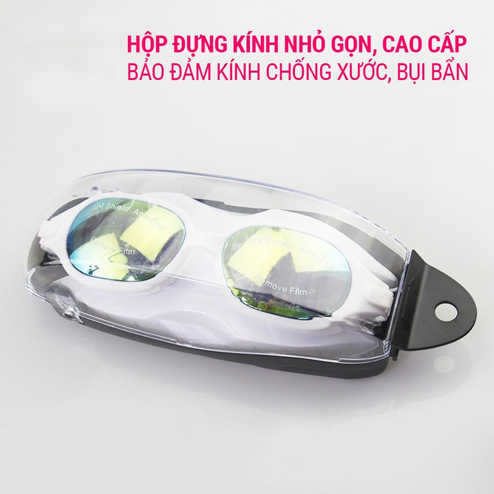 Kính bơi tráng gương cản tia UV hạn chế sương mờ SY1111 phù hợp cho nam nữ, trẻ em từ 8 tuổi SPORTY