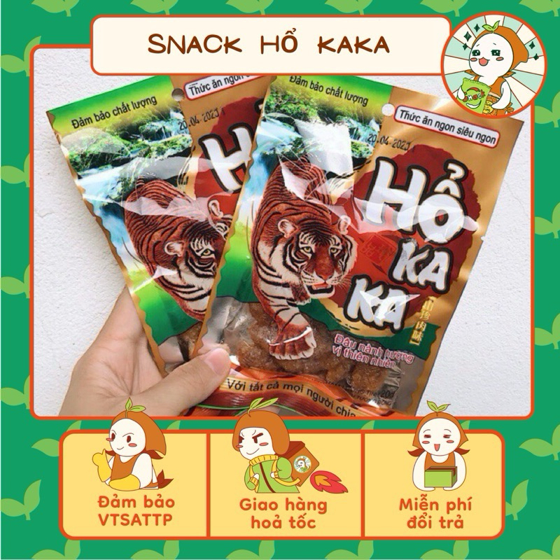 Nguyên bịch 20 gói thịt hổ kaka( 18g), snack miếng cay thịt hổ kaka, ăn ...