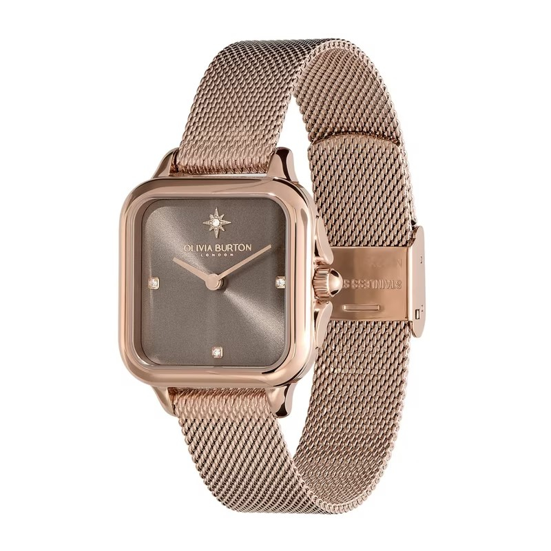 Đồng hồ nữ Olivia Burton Classic Grosvenor Mesh Bracelet 28mm dây