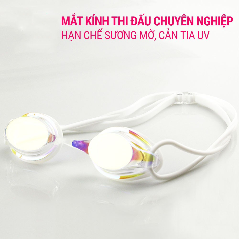 Kính bơi người lớn RG700 mắt tráng gương cao cấp cản tia uv, chống hấp hơi SPORTY