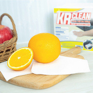 Bịch Khăn giấy đa năng Krclean 25x25 50 tờ siêu thấm hút, lau tủ bàn ghế, bề mặt bếp. giặt lại được