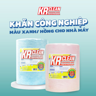 Cuộn khăn lau công nghiệp KRCLEAN - lau máy móc, vải lau công nghiệp, khăn lau phòng sạch